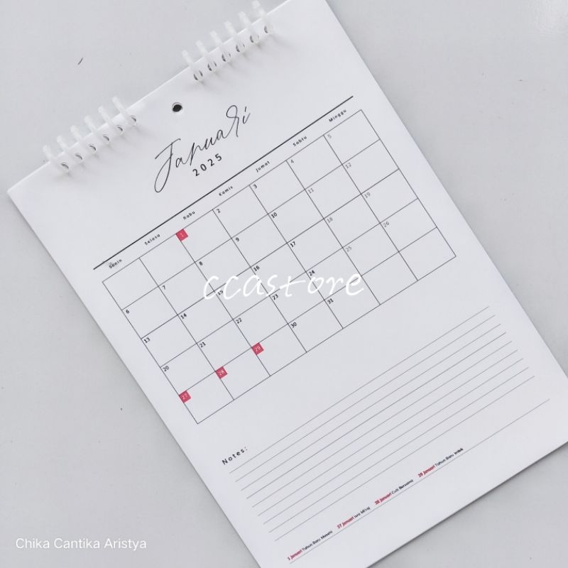 

Kalender Planner 2025 | Isi 12 Halaman | Bisa request tambah background