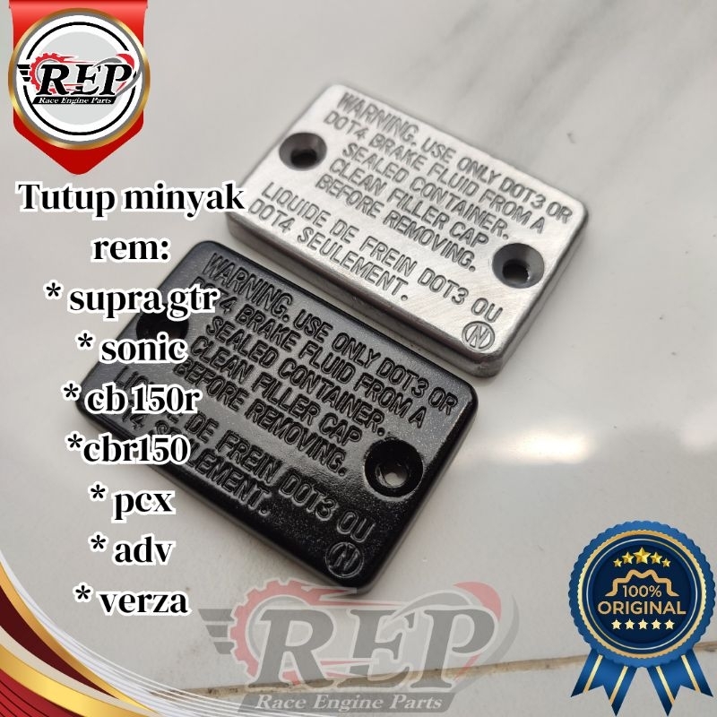 (3pcs) tutup minyak rem atas honda supra gtr sonic cb 150r cbr150r verza pcx 150 160 adv 150 160 var