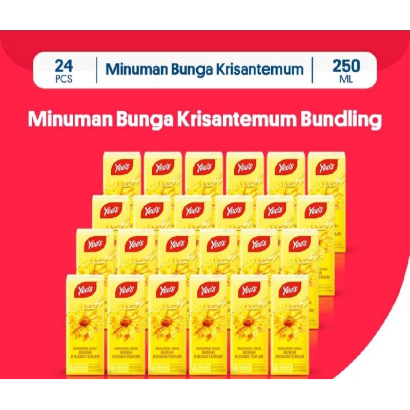 

YEO'S KRISANTEMUM (CHRYSANTHEMUM) UHT 250 ML ( 1 karton isi 24 Pcs )