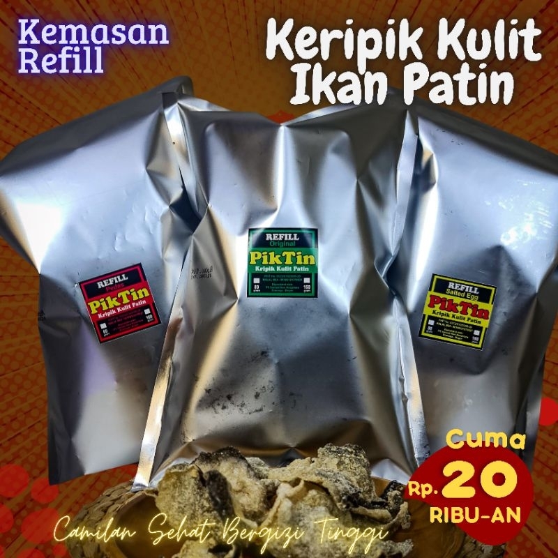 

Keripik Kulit Ikan Patin | Kemasan Refill Ekonomis