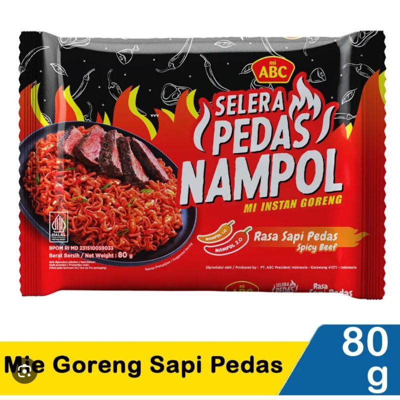 Mie abc selera pedas nampol sapi