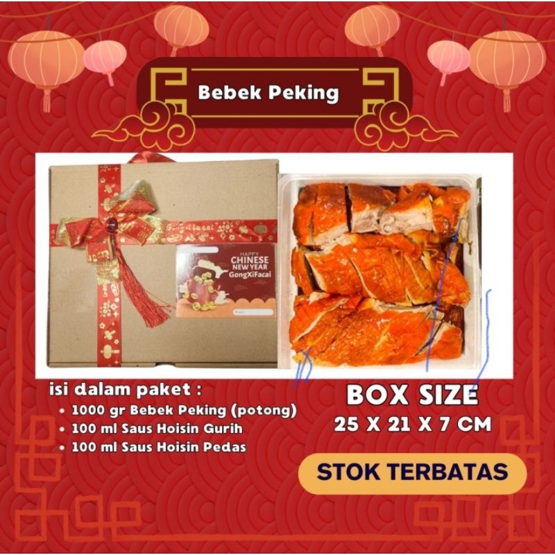 

Bebek Peking 1000g lengkap dg saosnya.
