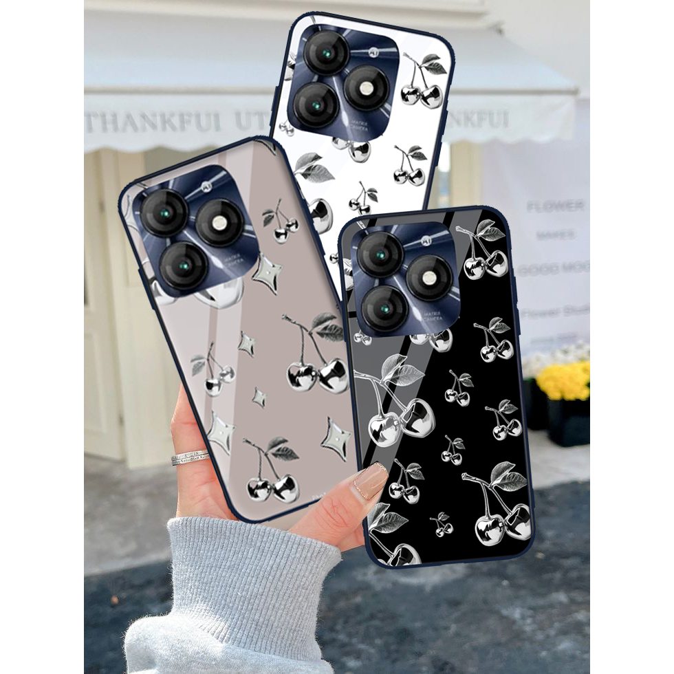 Softcase Glass [SC256] For Itel A70 - Softcase Glass Itel A70 - Kesing Hp Itel A70 Terbaru 2024 - Ca