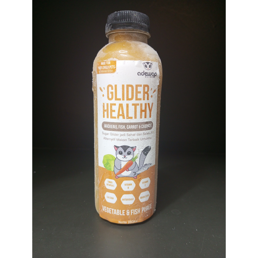 ADEWAP GLIDER Healthy Vegetable & Fish Puree : Mackerel Fish Carrot Cabbage - 250ml
