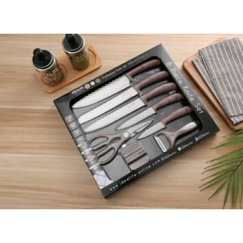 Idealife Pisau Set Idealife Pisau set dapur idealife il 163 knife set stainless steel kuat murah Pis