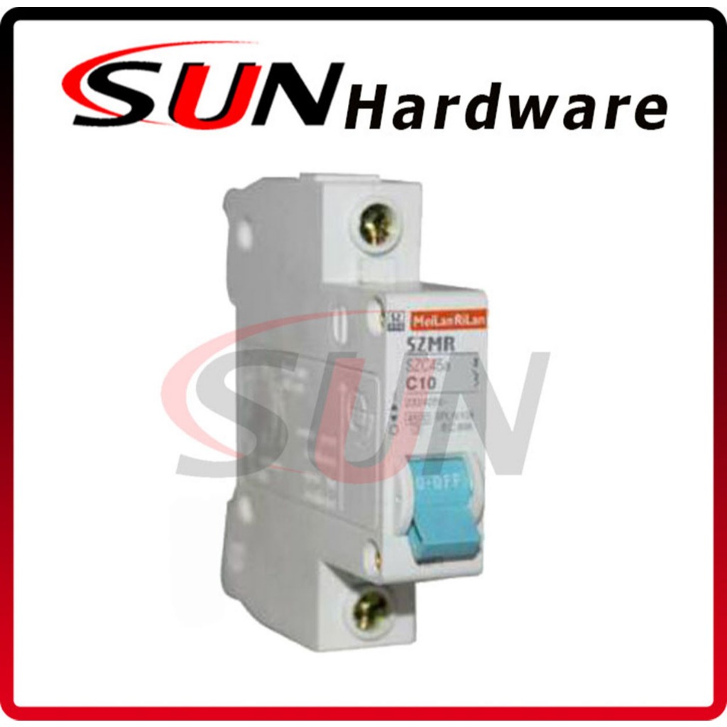 Saklar Listrik Mcb SZMR C 2 4 6 10 16 A Ampere 1 Phase Original Asli