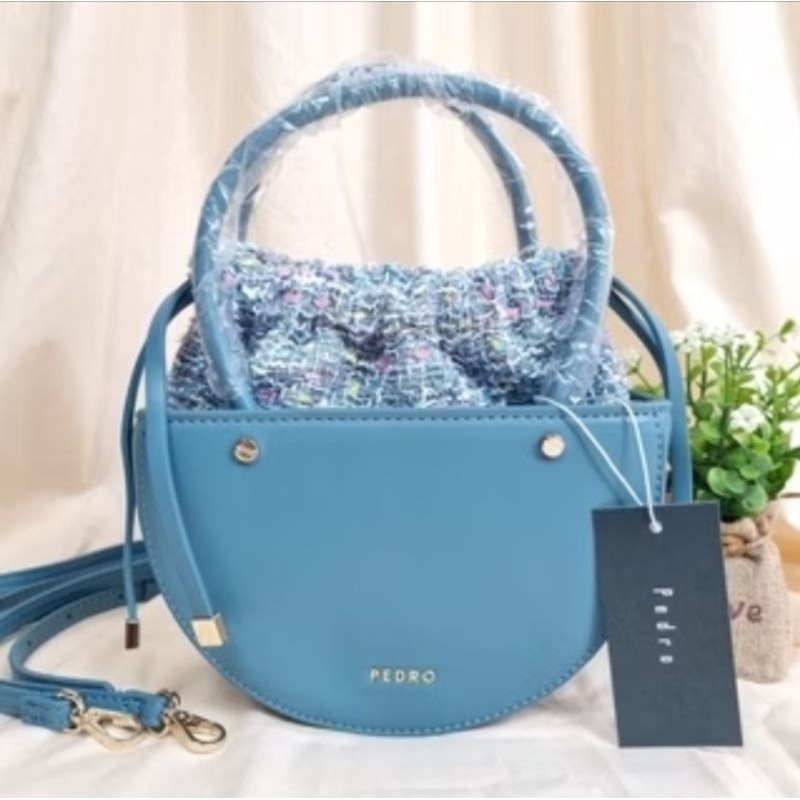 TAS SLINGBAG PEDRO SERUT TWEED TOP HANDLE NEW
