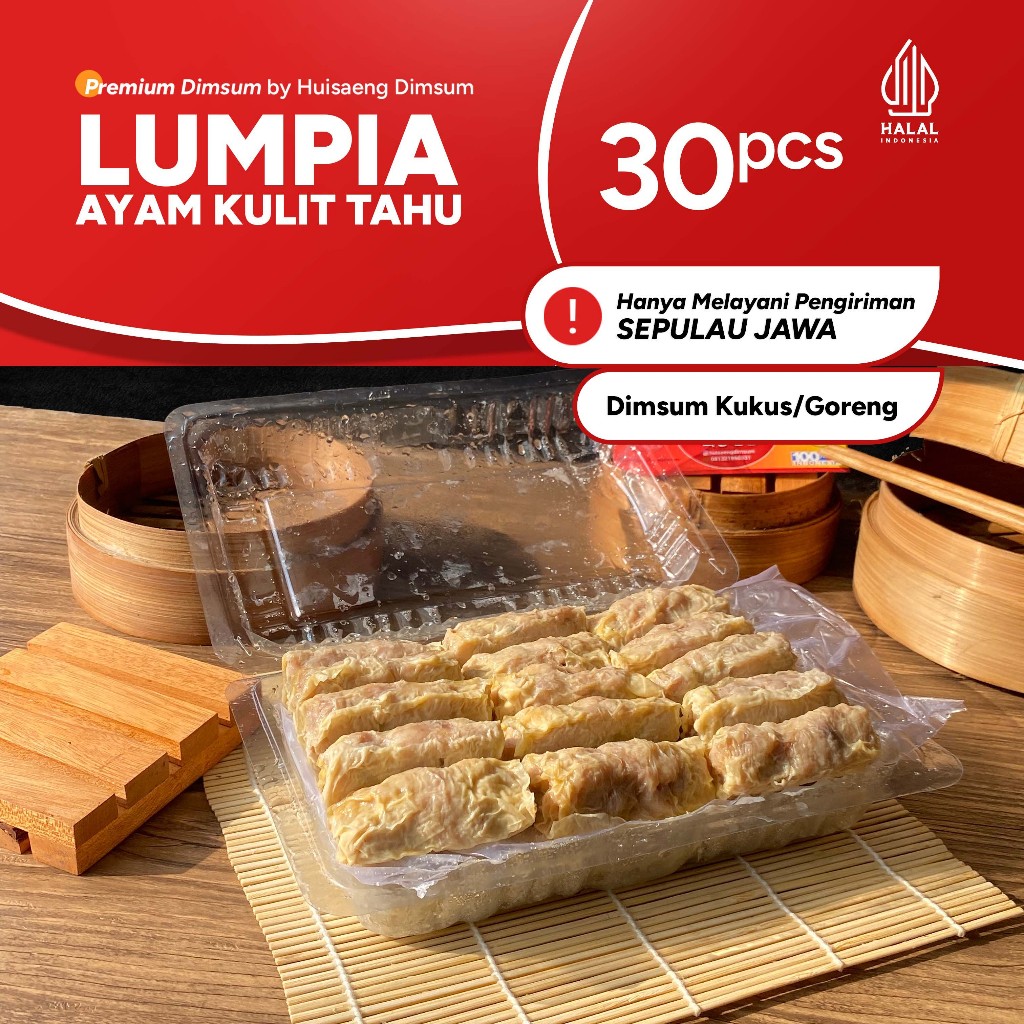 

Dimsum Premium Lumpia Ayam Kulit Tahu isi 30 pcs dengan Saus di Kota Bandung Indonesia Halal (Frozen/Fresh) (BISA KIRIM LUAR KOTA)