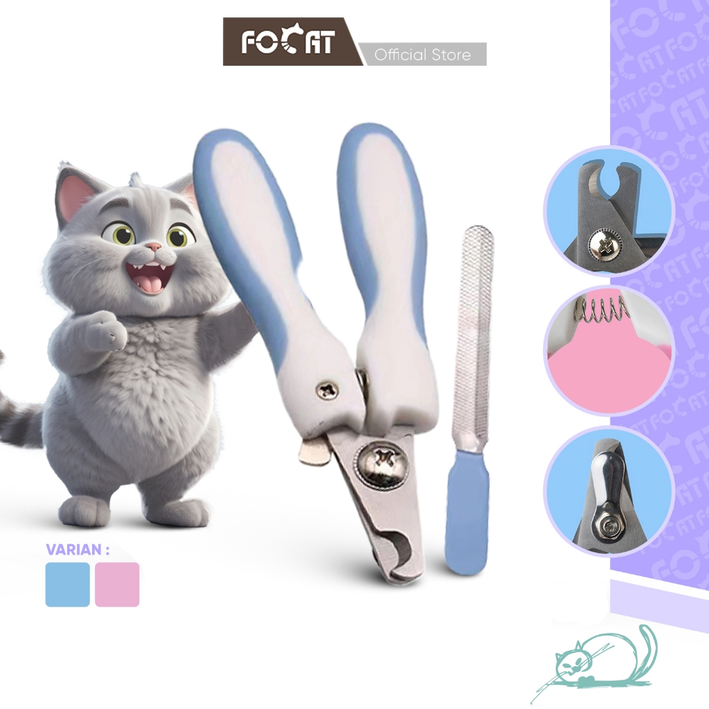 FOCAT Gunting Kuku Anjing Kucing F29 Pet Nail Clipper Hewan Peliharaan + Kikiran