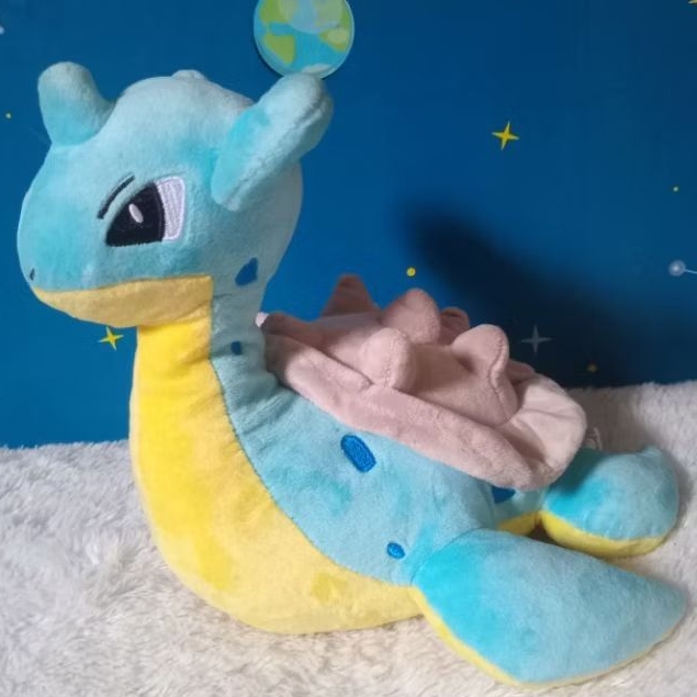 boneka pokemon lapras nintendo plush doll rare ori