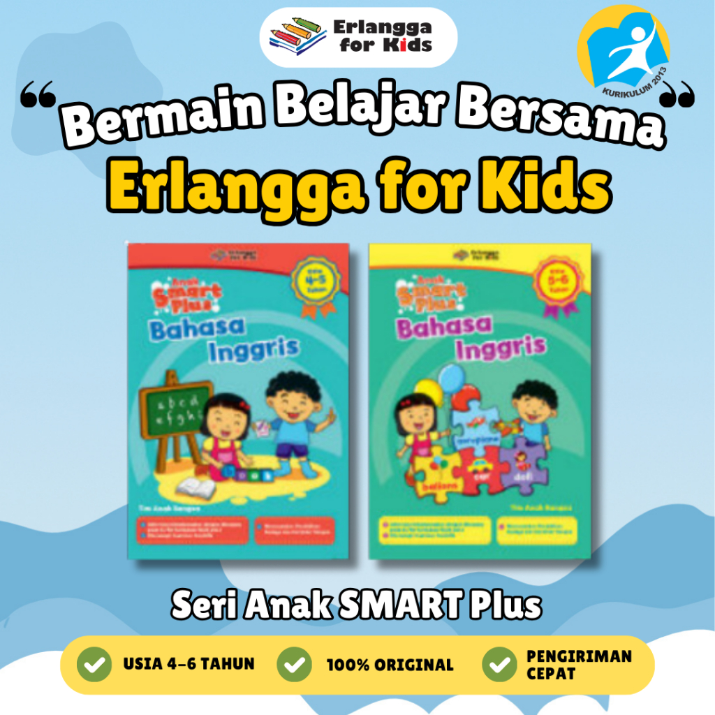 [Erlangga] Buku Paket Aktivitas Anak: Smart Anak Kreatif 5-6 Tahun - Erlangga For Kids