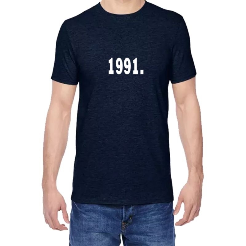 kaos tahun lahir 1991. bisa request tahun tshirt  kaos tahun lahir 100%  catton combed 30s sablon DT
