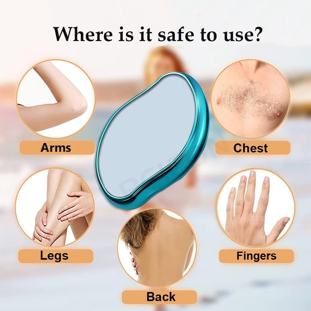 KLN - EPILATOR Penghilang Bulu Crystal Nano Alat Cukur Rambut Kaki Tangan Wajah Perawatan Permukaan 