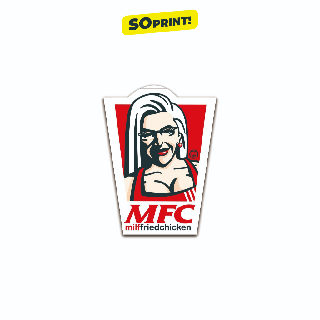 

STICKER PLESET KFC WATERPROOF 7 CM