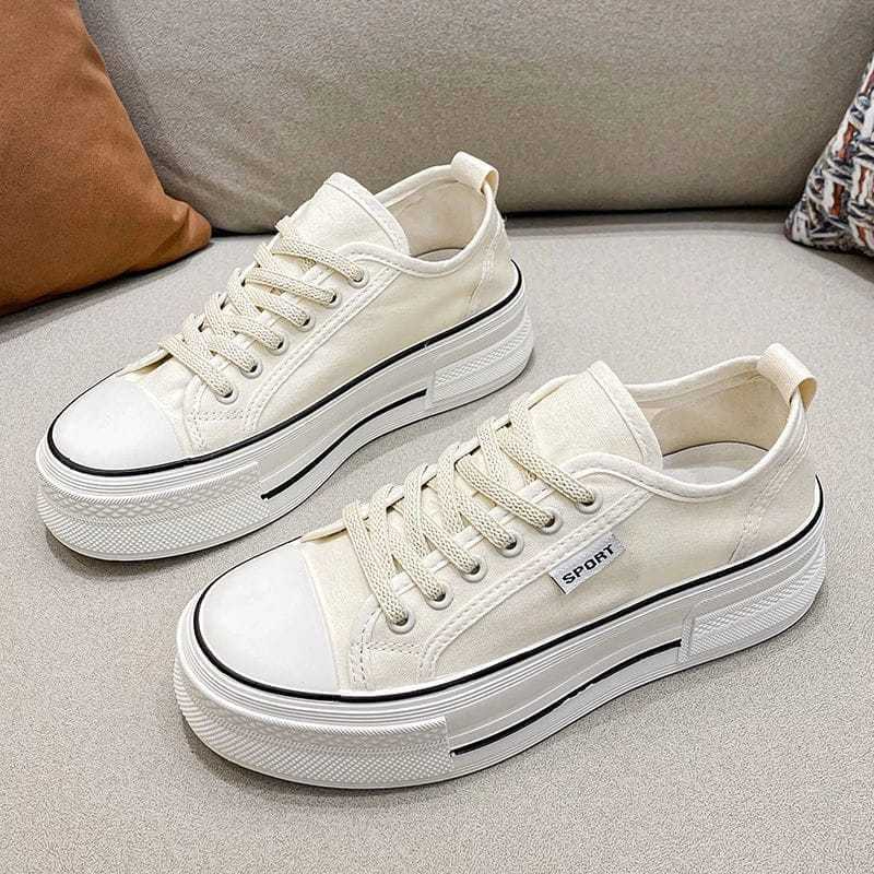 GS69 - Sneakers Kanvas Wanita Sepatu Kets Kekinian Korean New Fashion Style Bahan Berkualitas Comfor