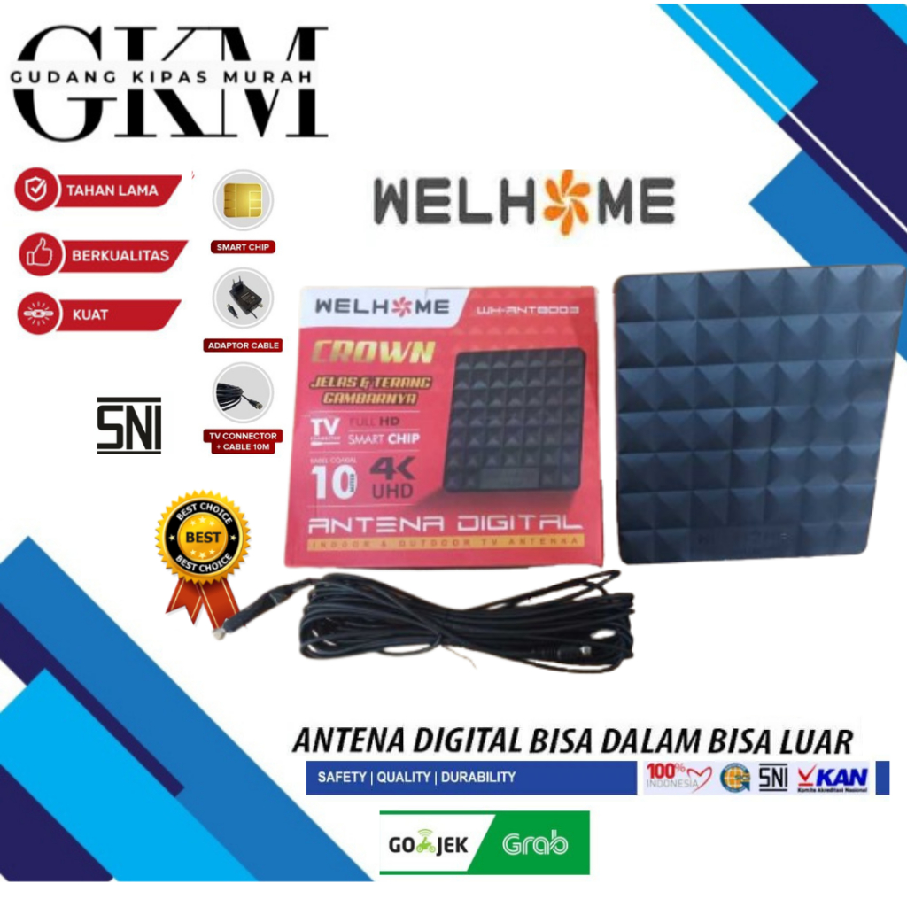 Antena Televisi Merk WELHOME wh-8003 Antena Digital WELHOME WH 8003