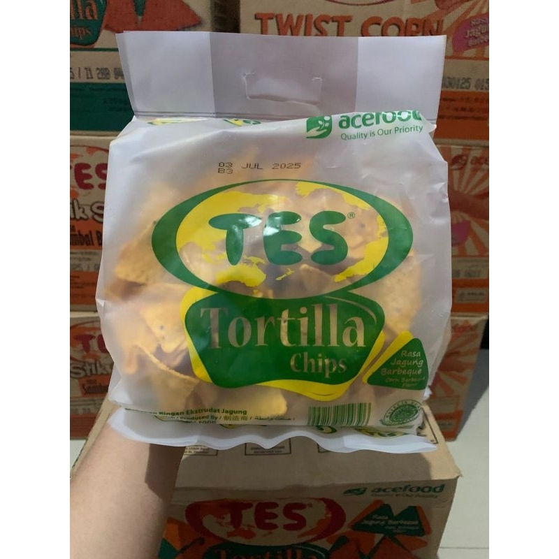 

TES TORTILLA CHIPS KERIPIK TORTILLA CHIPS RASA JAGUNG BARBEQUE 225 GRAM