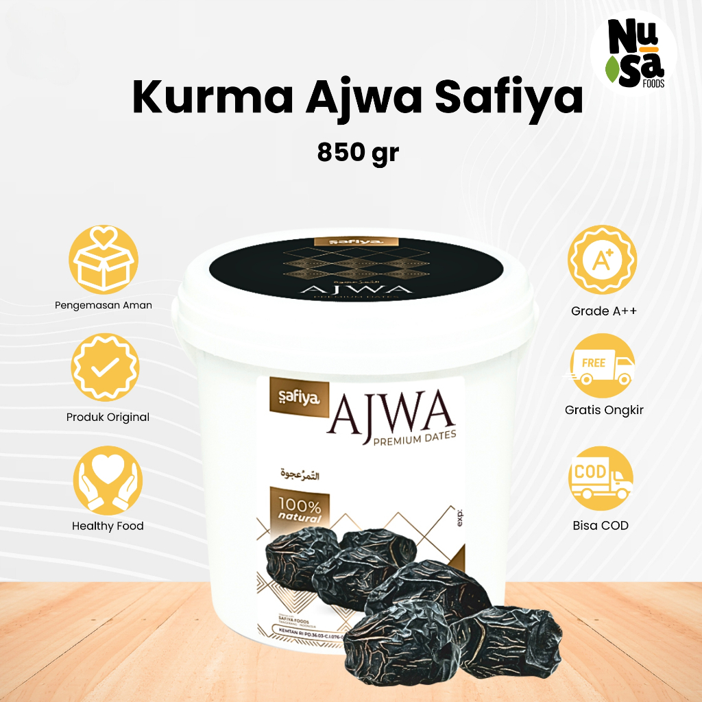 

Kurma Ajwa 850 Gram Asli Madinah Kurma Nabi Oleh Oleh Haji Umroh