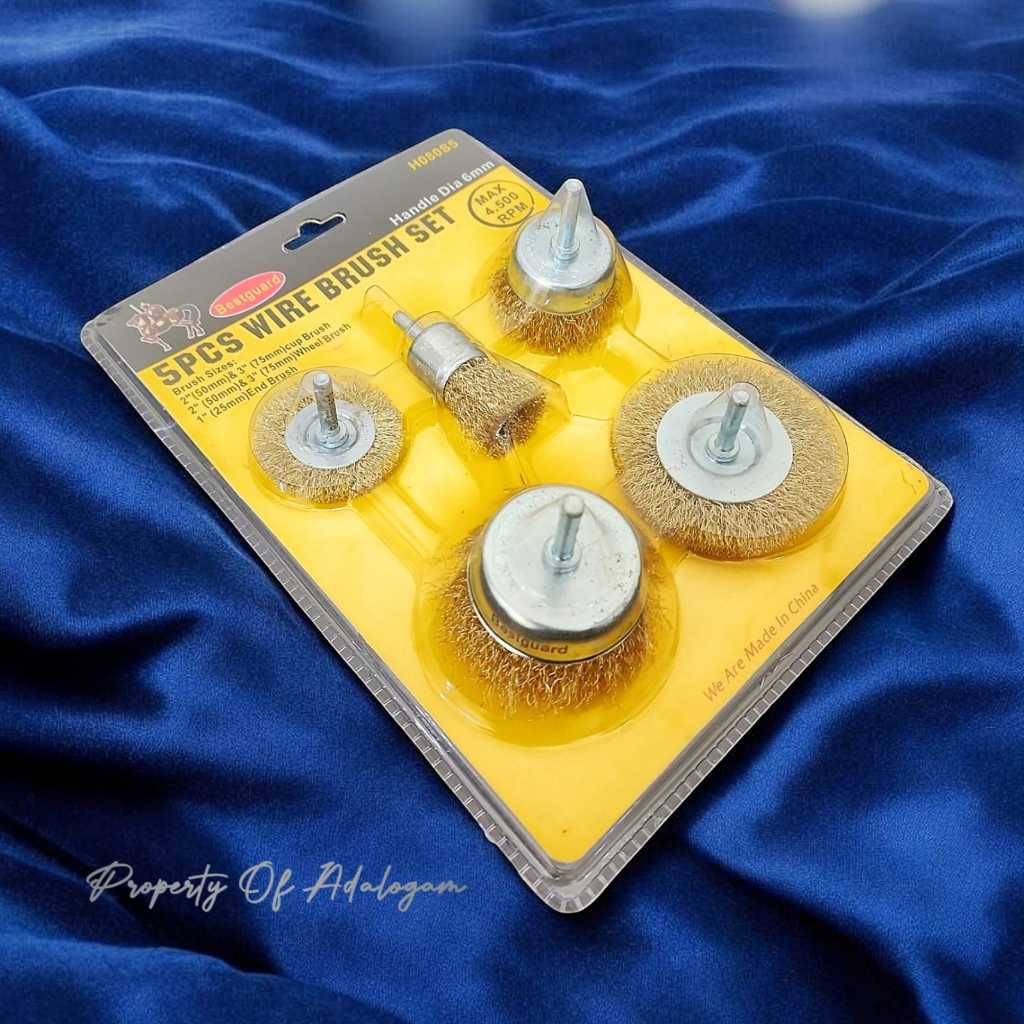 Bestguard Mata Bor Sikat Mangkok Kawat Set 5 pcs