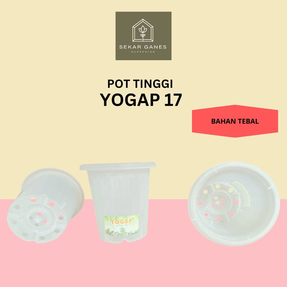 Pot Yogap 17 Transparan Bening Clear Pot Yogap Ypt Tinggi Tebal Berkualitas Pot Yogap 18 19 25 30 Mu