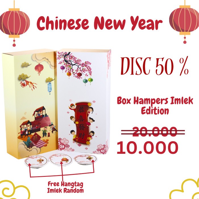 Box hampers Imlek Dus kue Imlek Dus Kue Kering Imlek Dus parcel Imlek