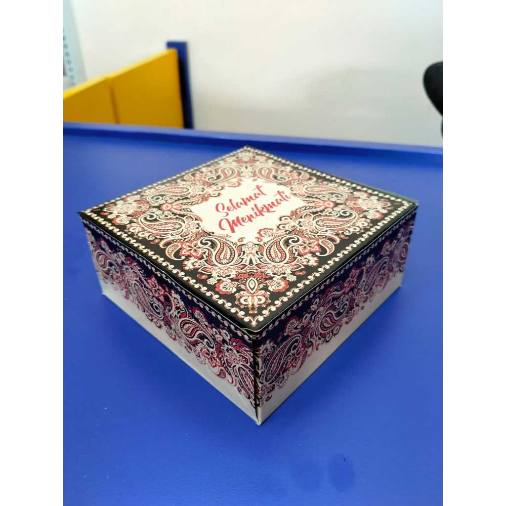 Snack Box lipat 15x15 / Snack Box Simple / Box Kue / Dus Kue