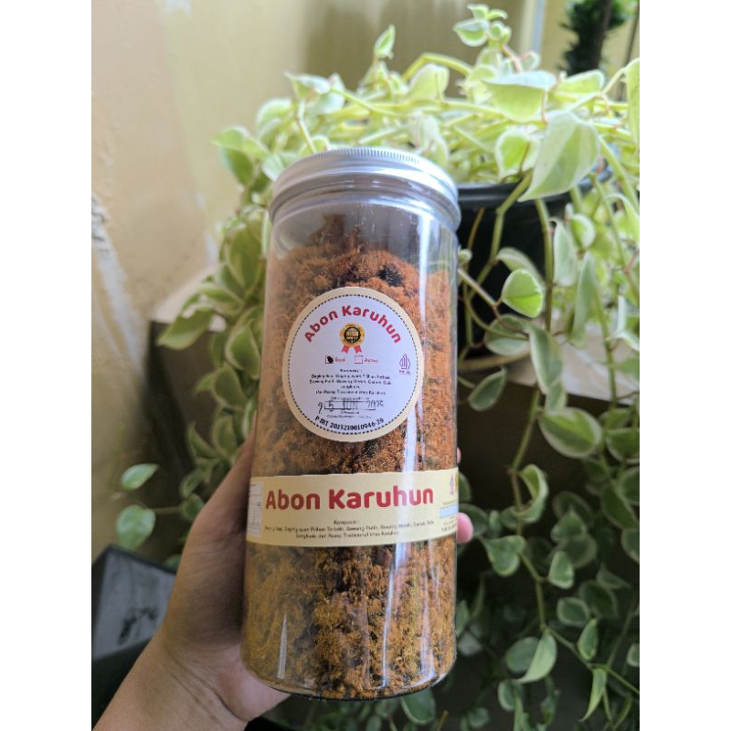 

Abon karuhun Kemasan 250gr toples cemilan snack enak sehat