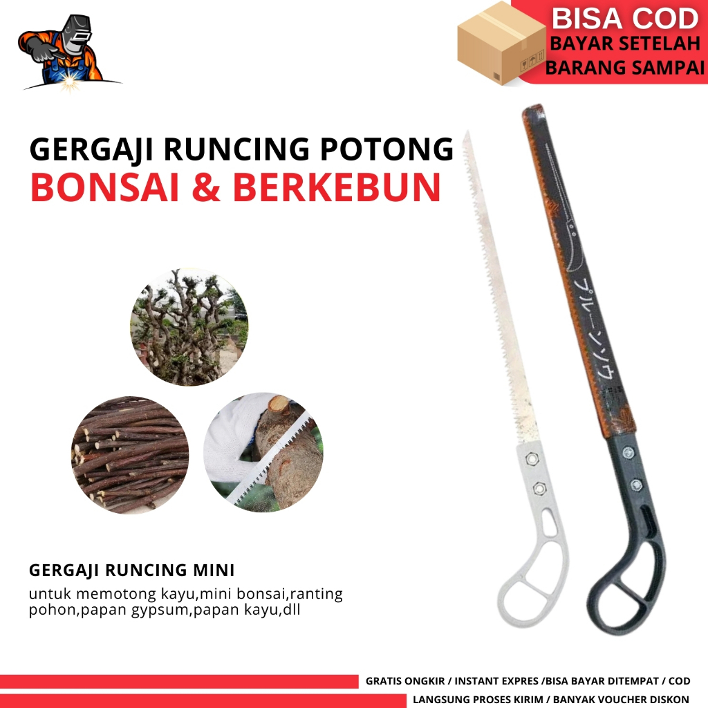 Gergaji kayu mini bonsai pruning saw gergaji tangan manual hand saw mini untuk ranting pohon