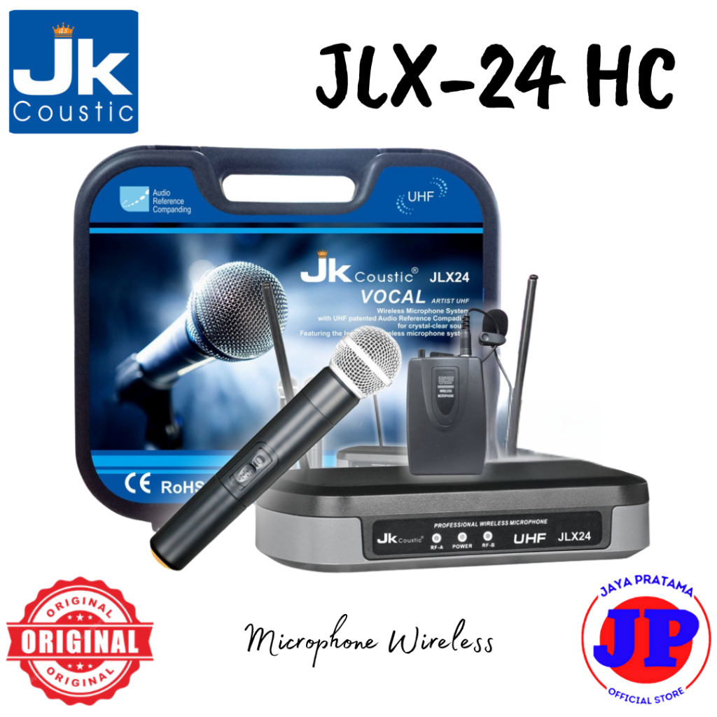 JK Coustic JLX24 Series Microphone Wireless Original JK Coustic JLX-24