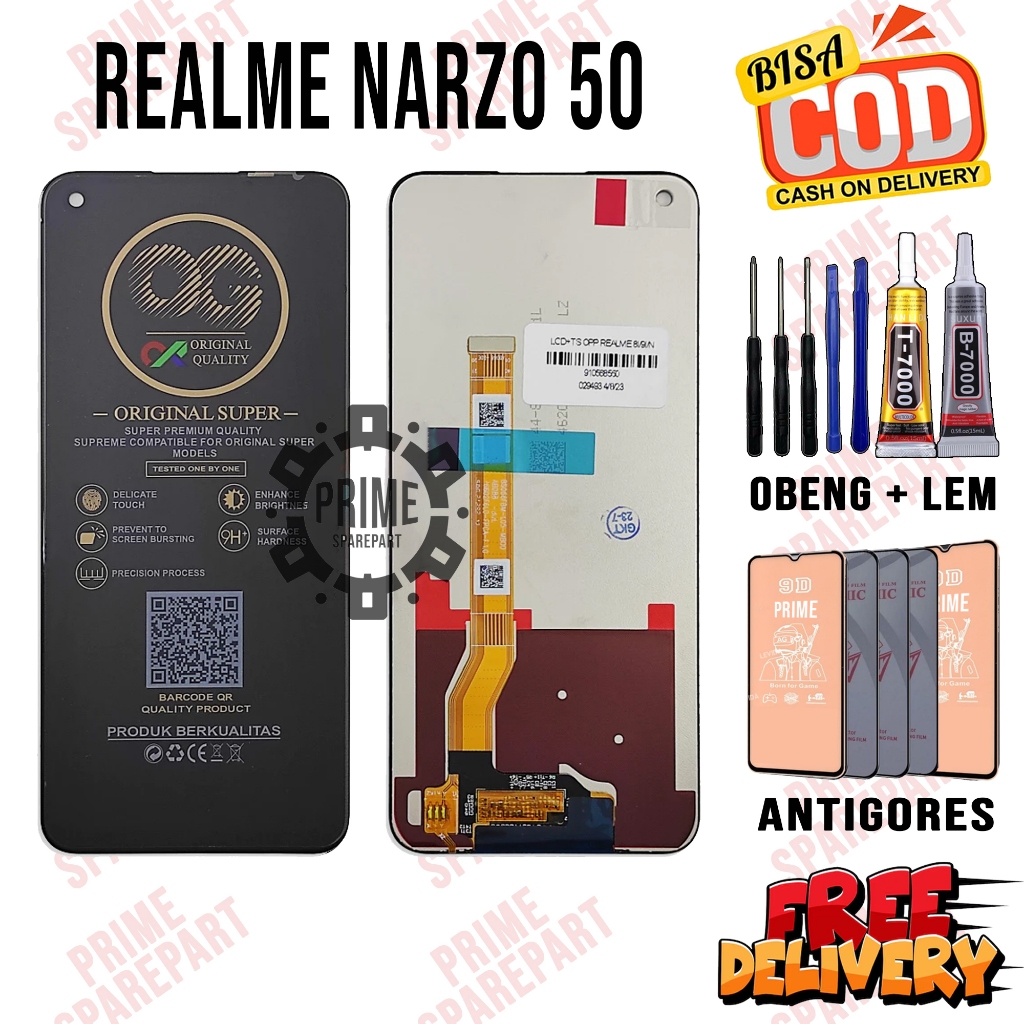 Lcd Touchscreen REALME NARZO 50 Original Oem Lcd REALME NARZO 50 Fullset