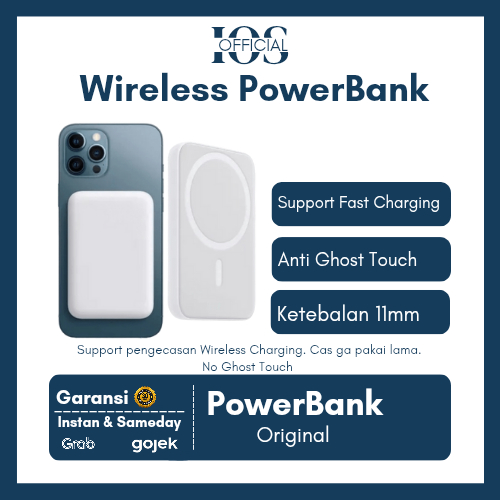 [Garansi 1  Tahun] Wireless Powerbank - Powerbank Magnetic - Powerbank