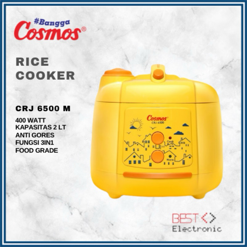 Cosmos Magic Com CRJ 6500 M 2 Liter Rice Cooker Harmond 2 Liter  CRJ-6500M CRJ6500M CRJ - 6500 M