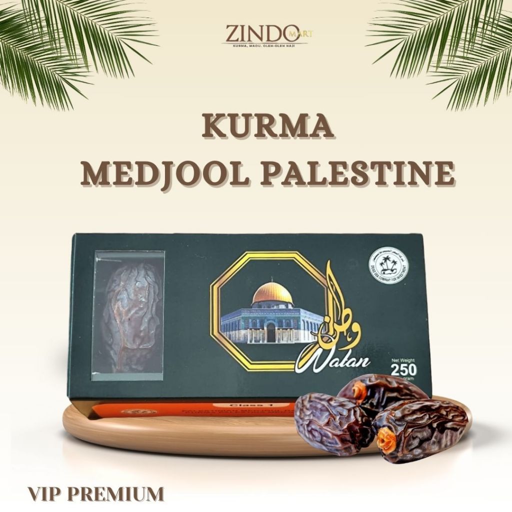 

KURMA MEDJOOL PALESTINE WATAN VIP QUALITY PREMIUM 250GR