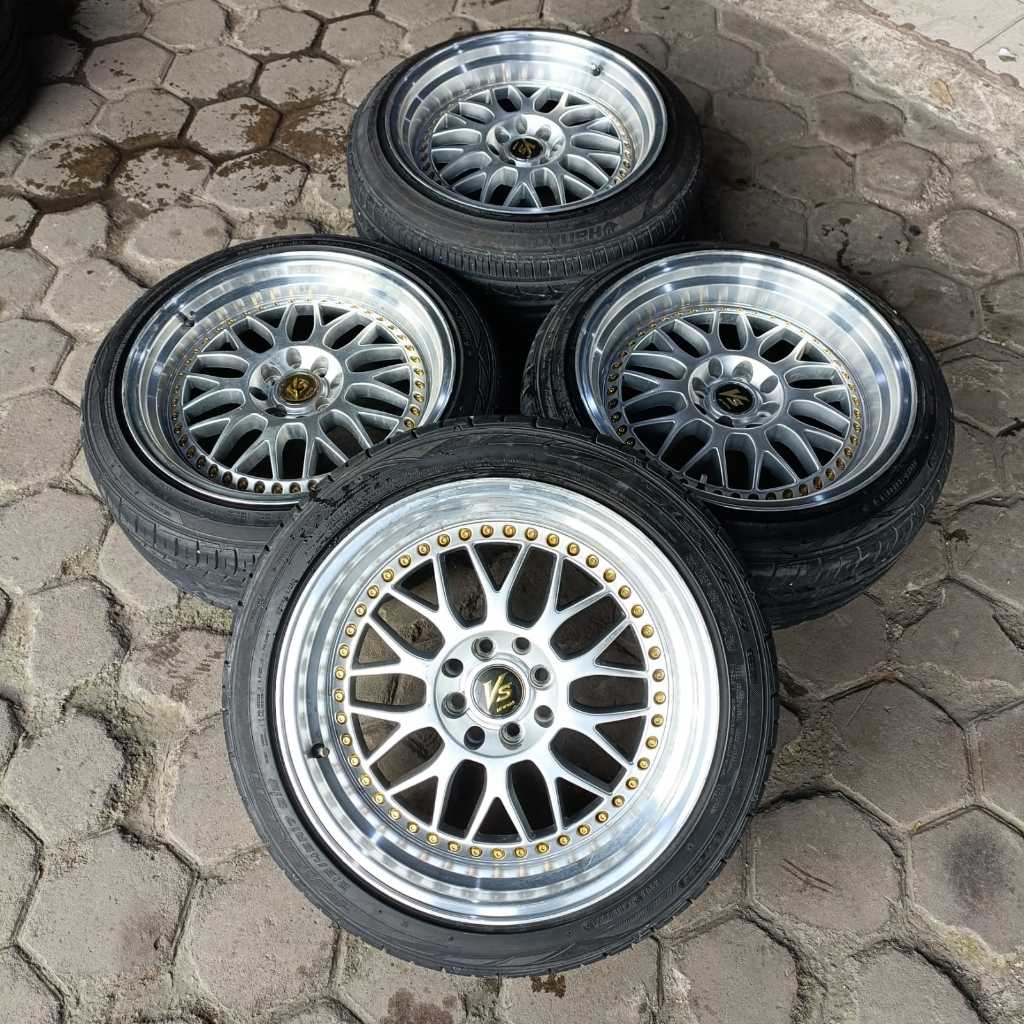 VELG CELONG VS WORK R17X8,5/9 8X100/114,3 ET 30/35 S/P + FALKEN(3)HK(1) 215 45 R17 MASUK KE JAZZ YAR