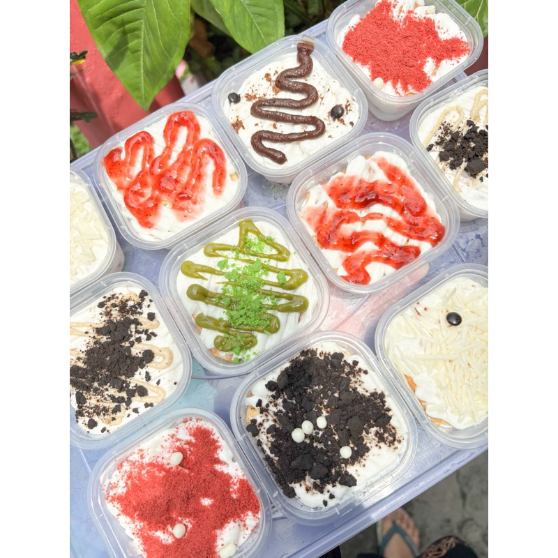 

Cheezcuit Mini Redvelvet, Keju, Oreo, Tiramisu, Strawberry, Coklat Camilan Cheesecuit