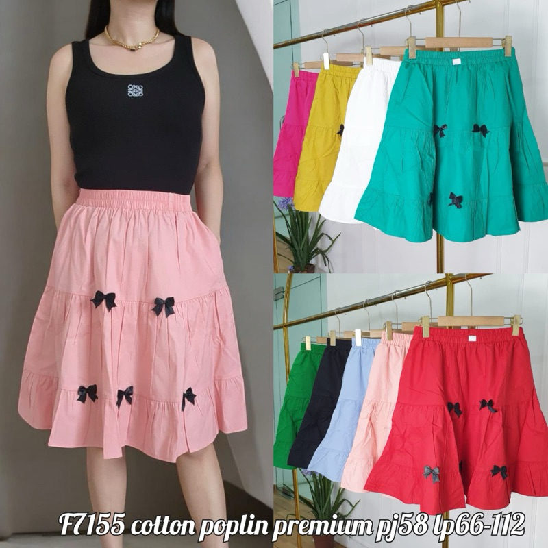 rok / bawahan wanita LP66-112 jumbo dalam bahan katun f7155