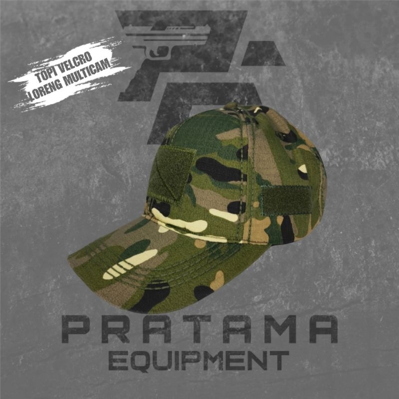 TOPI TACTICAL / TOPI TACTICAL VELCRO / TOPI TACTICAL VELCRO LORENG MULTICAM