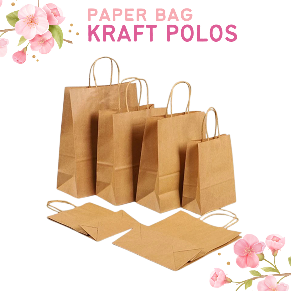 

Paper Bag Kraft Polos 1 pak isi 5pc