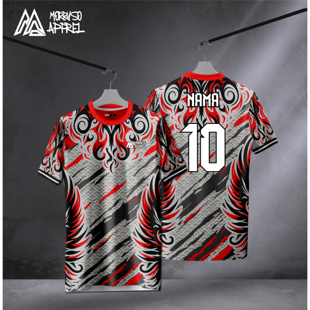 Custom Jersey Desain Suka Suka,Full Printing,Mesin Epson dijamin Warna Tajam dan Tahan Lama