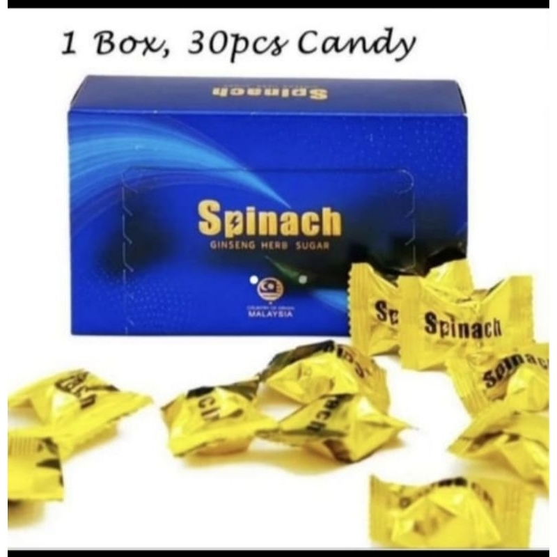 

spinach gingseng herb sugar original isi 30pcs