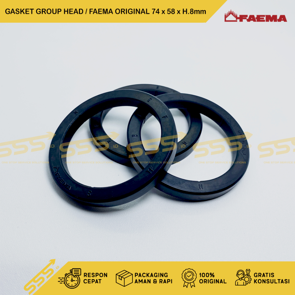KARET GASKET GROUP HEAD MESIN KOPI / FAEMA ORIGINAL 8mm
