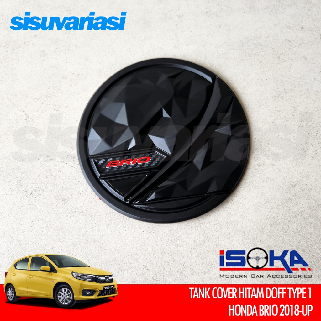 Ay00 Honda Brio Aksesoris Garnish Tank Cover Tutup Tangki Bensin 2018 2019 2020 2021 2022 2023 2024
