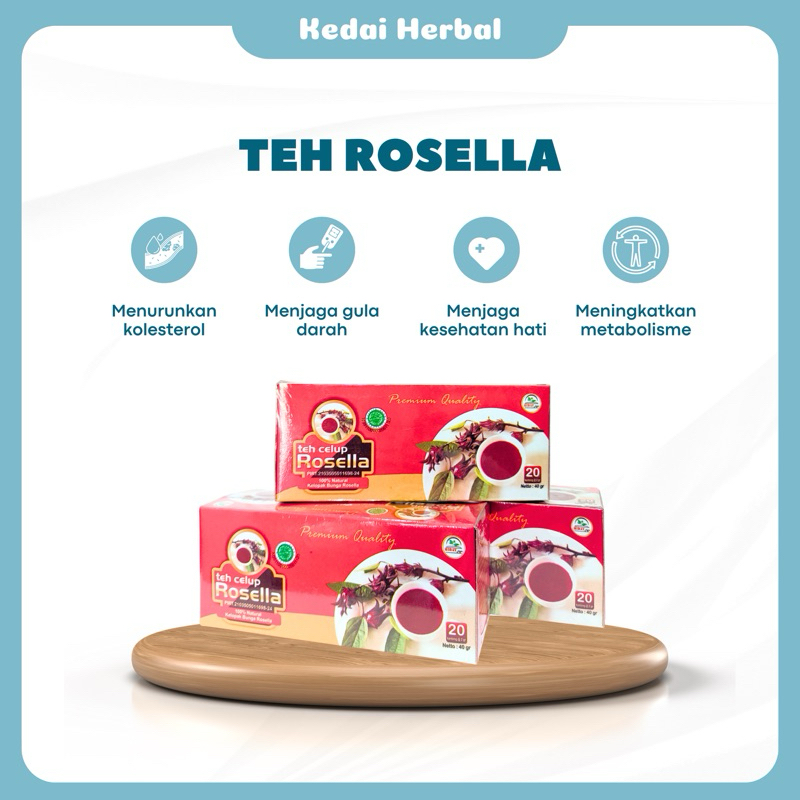 

Teh Rosella Menjaga Gula Darah isi 20 kantong