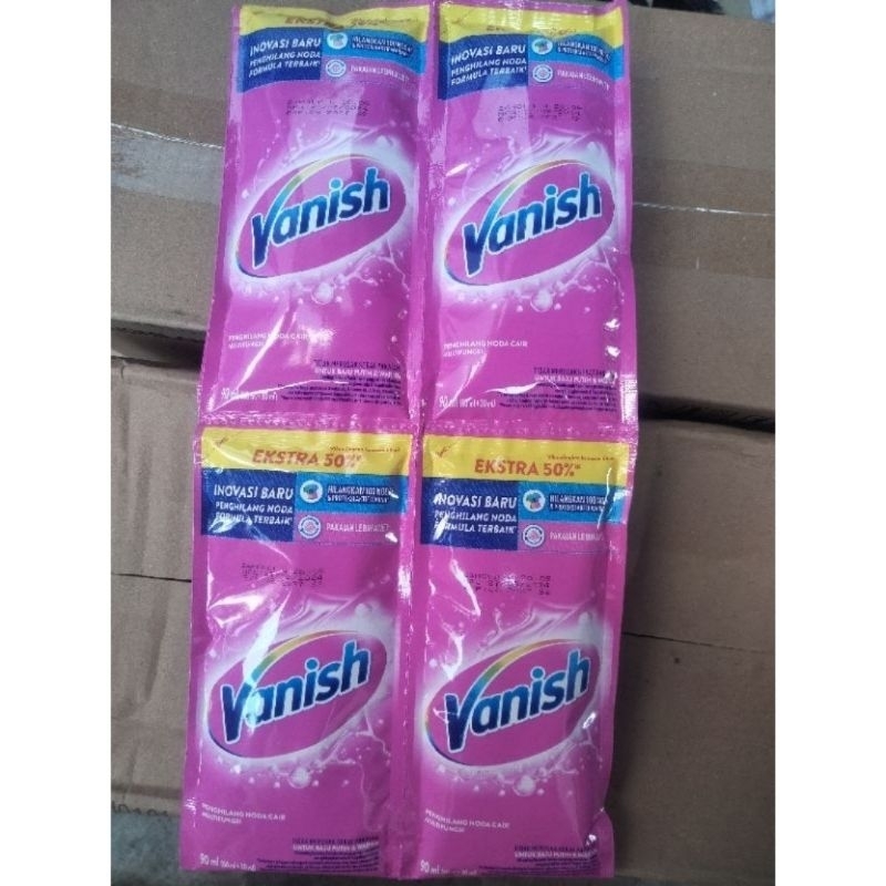 VANISH PINK CAIR SACHET DETERJEN CAIR PENGHILANG NODA CAIR