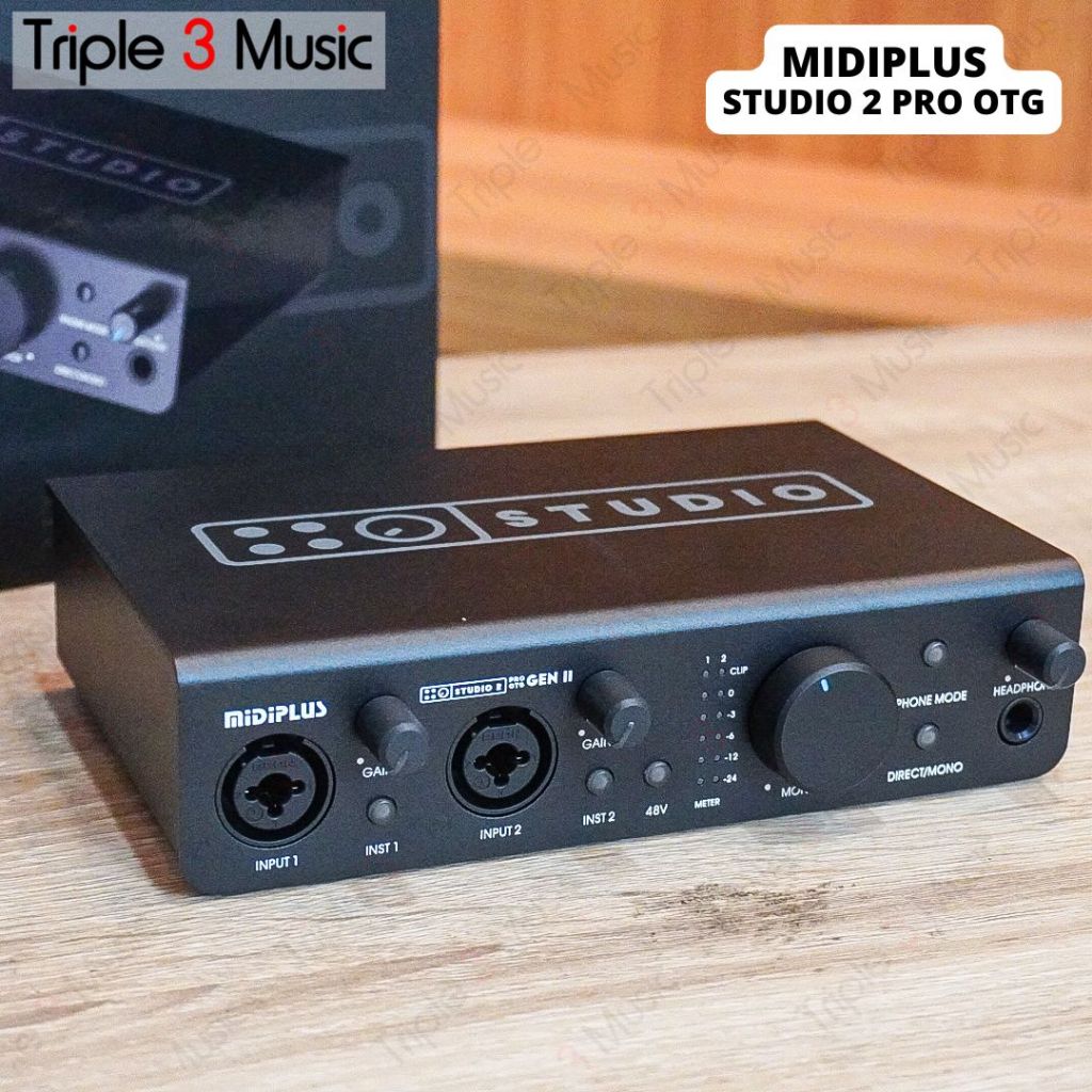 MIDIPLUS Studio 2 Pro Soundcard Recording Triple3music