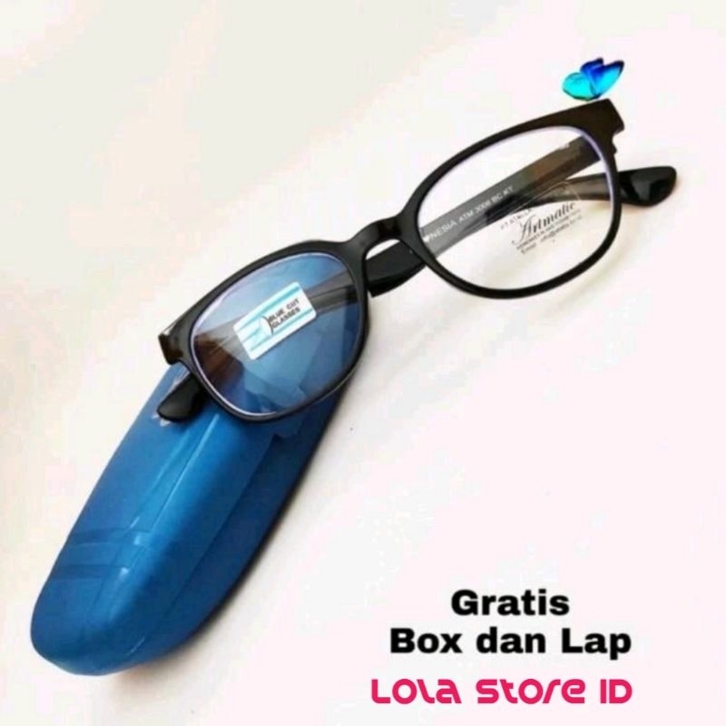 Kacamata Plus Baca dan Jalan / Kacamata Progresif 3in1 Double Fokus Pria dan Wanita