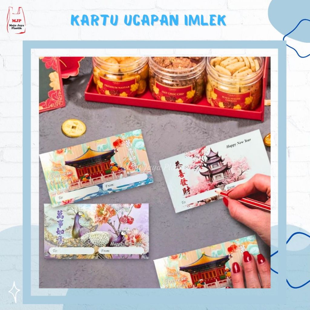 

Gift Card Imlek Kartu Ucapan Imlek Greeting Card Chinese New Year 12x6,5cm