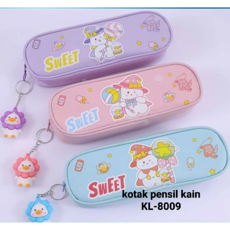 

kotak pensil tempat pensil kain karakter cewek cowok
