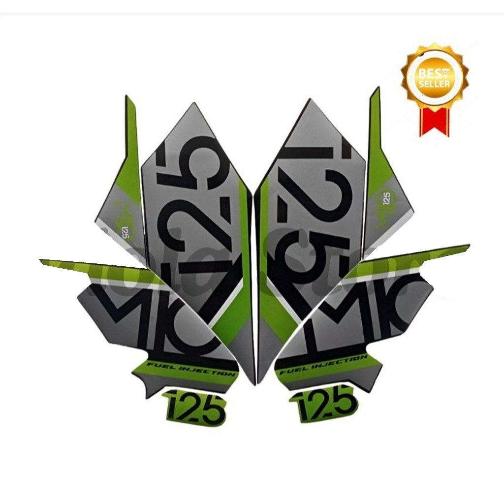 Stiker Striping Mio M3 2017 Hijau List Stiker Standar Mio M3 2017 TERLARIS & TERMURAH