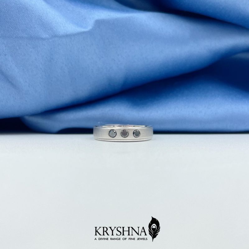 Palladium Black Diamond Ring Pal090